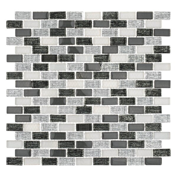 Andova Tiles SAMPLE Highline 0625 x 125 Glass Mosaic Sheet Floor Use Tile - SAM-ANDHIG150
