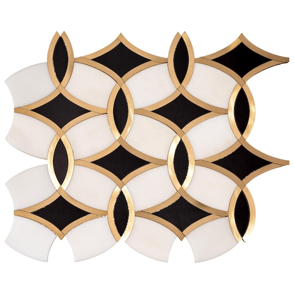Andova Tiles SAMPLE- Fleur specialty Natural Stone Wall Mosaic Tile - SAM-ANDFLE1030
