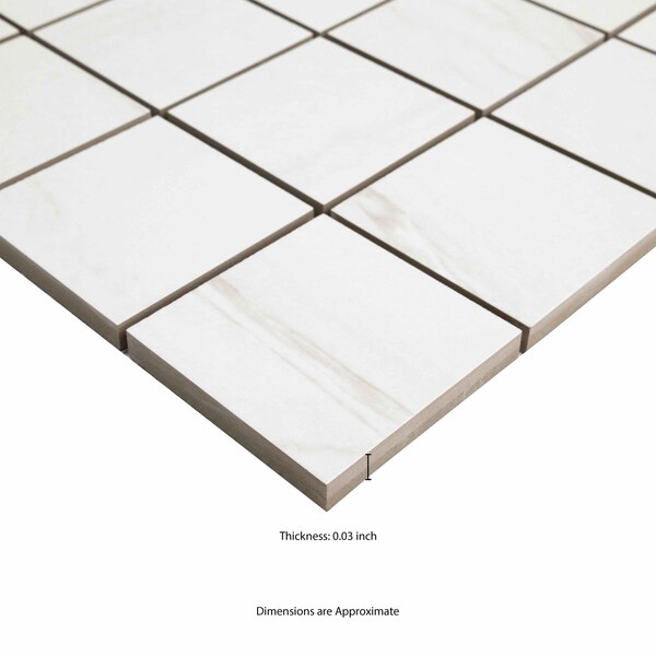 Msi Sample Kaya Zermatta Blanca Matte Porcelain Mosaic Floor And Wall Tile - ZOR-PT-0894-SAM