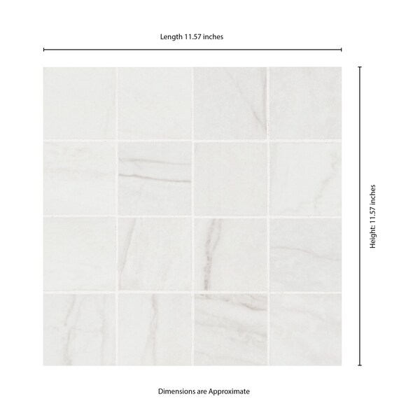 Msi Sample Kaya Zermatta Blanca Matte Porcelain Mosaic Floor And Wall Tile - ZOR-PT-0894-SAM