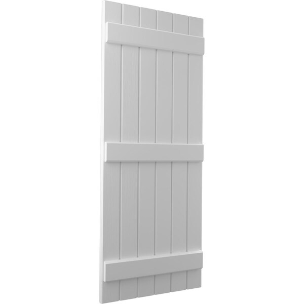 Ekena Millwork Americraft 6-Board (3 Batten) Exterior Real Wood Joined Board-n-Batten Shutters, ARW401BB621X38PRH - ARW401BB621X38PRH