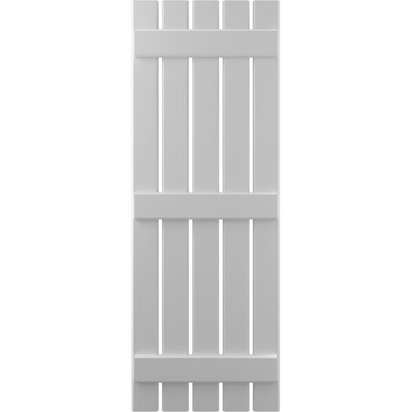 Ekena Millwork Americraft 5-Board (3 Batten) Exterior Real Wood Spaced Board-n-Batten Shutters, ARW401SB519X61PRH - ARW401SB519X61PRH
