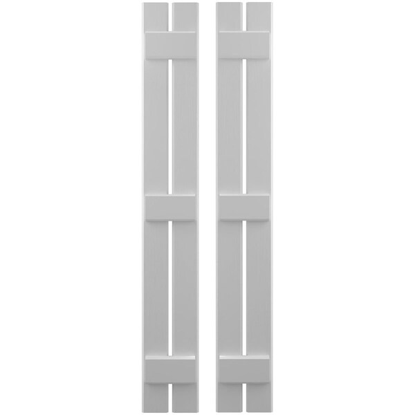 Ekena Millwork Americraft 2-Board (3 Batten) Exterior Real Wood Spaced Board-n-Batten Shutters, ARW401SB207X43PRH - ARW401SB207X43PRH