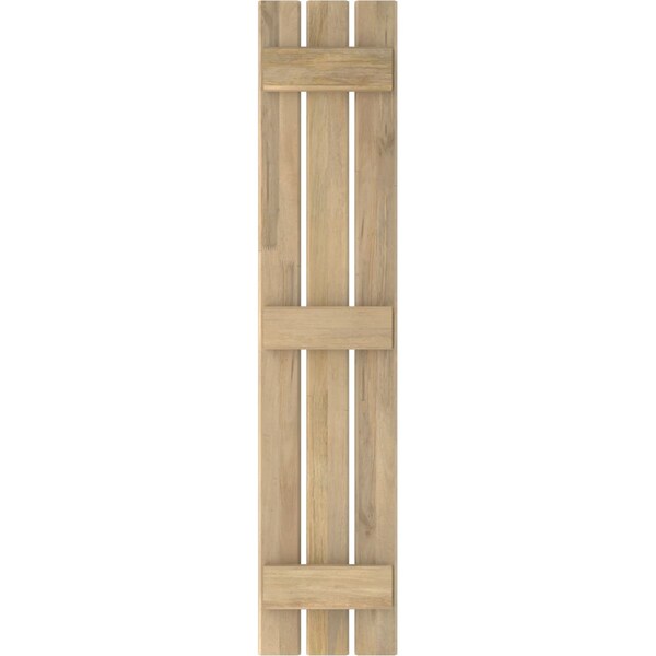 Ekena Millwork Americraft 3-Board (3 Batten) Exterior Real Wood Spaced Board-n-Batten Shutters, ARW401SB311X45UNH, PR - ARW401SB311X45UNH