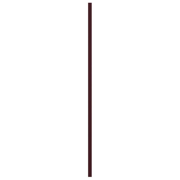 Ekena Millwork True Fit PVC San Juan Capistrano Mission Style Fixed Mount Shutters, Wine Red, 15W x 52H, PR - TFP001SJ15X052WR