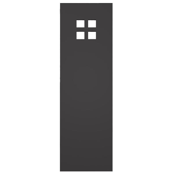 Ekena Millwork True Fit PVC San Antonio Mission Style Fixed Mount Shutters, Shadow Mountain, 12W x 54H, PR - TFP001ST12X054SM