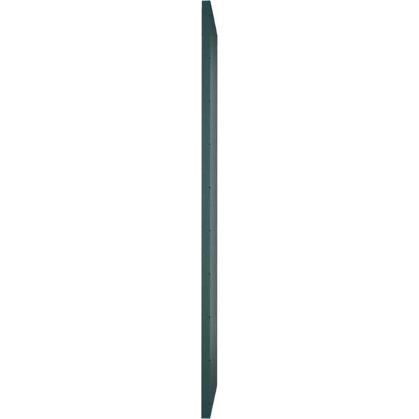 Ekena Millwork 18W x 34H True Fit PVC Diagonal Slat Modern Style Fixed Mount Shutters, Thermal Green, PR - TFP001DG18X034FG