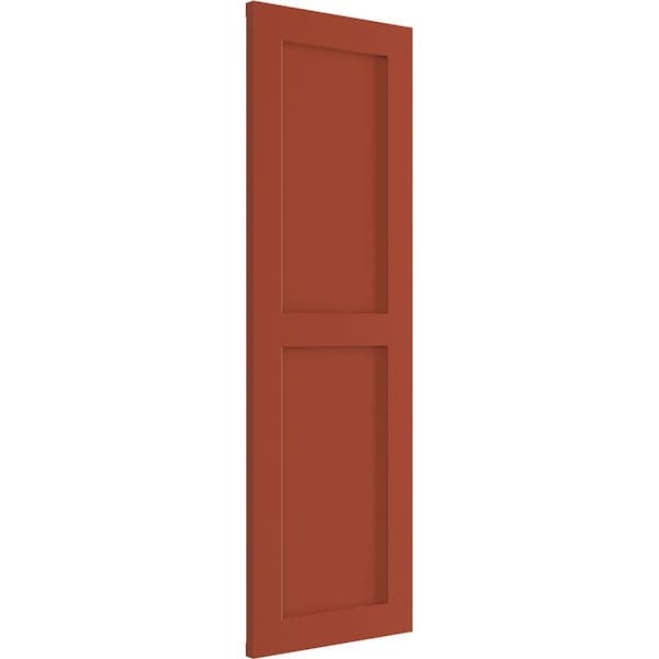 Ekena Millwork True Fit PVC Two Equal Flat Panel Shutters, Colorful Leaves, 12W x 79H, PR - TFP101FPF12X079CL