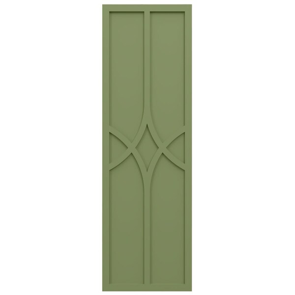 Ekena Millwork True Fit PVC Cedar Park Fixed Mount Shutters, Moss Green, 15W x 34H, PR - TFP001CP15X034MG