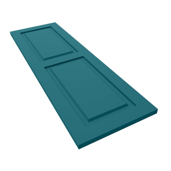 Ekena Millwork True Fit PVC, Two Equal Raised Panel Shutters, Antigua, 15W x 36H, PR - TFP101RPF15X036AN