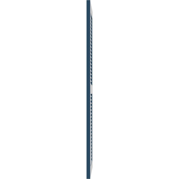 Ekena Millwork True Fit PVC Two Equal Louver Shutters, Sojourn Blue, 18W x 27H, PR - TFP101LVF18X027HB