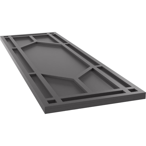 Ekena Millwork True Fit PVC Shaker Fixed Mount Shutters, Shadow Mountain, 15W x 66H, PR - TFP001SK15X066SM