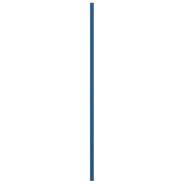 Ekena Millwork True Fit PVC Single Panel Chevron Modern Style Fixed Mount Shutters, Sojourn Blue, 12W x 70H, PR - TFP001CV12X070HB