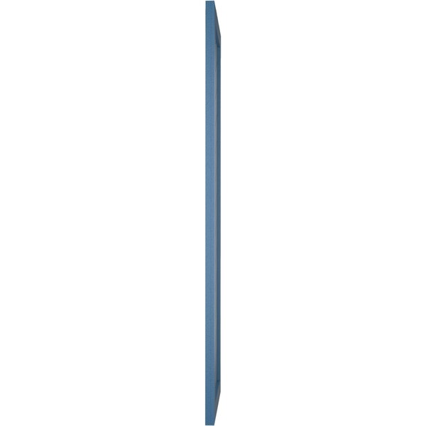 Ekena Millwork True Fit PVC Single Panel Chevron Modern Style Fixed Mount Shutters, Sojourn Blue, 12W x 70H, PR - TFP001CV12X070HB
