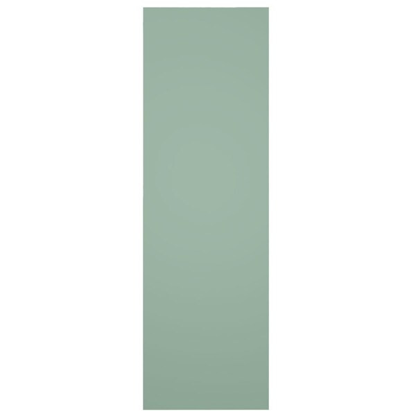 Ekena Millwork True Fit PVC Farmhouse/Flat Panel Combination Fixed Mount Shutters, Seaglass, 18W x 75H, PR - TFP101FC18X075SG