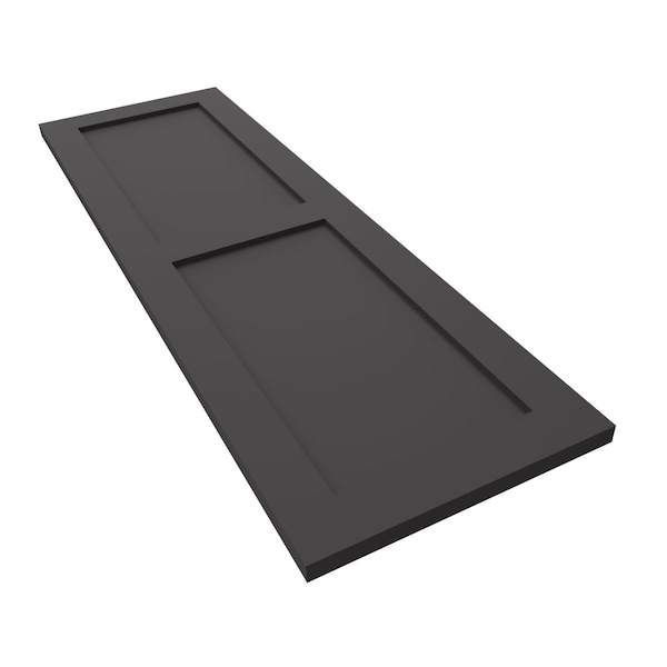 Ekena Millwork True Fit PVC Two Equal Flat Panel Shutters, Shadow Mountain, 15W x 58H, PR - TFP101FPF15X058SM