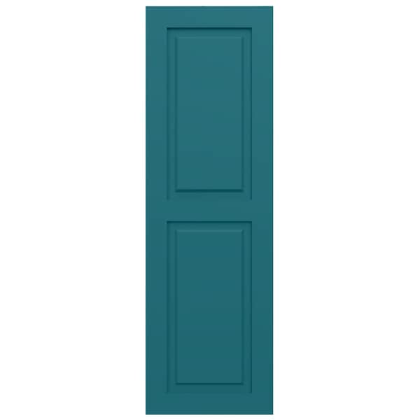 Ekena Millwork True Fit PVC, Two Equal Raised Panel Shutters, Antigua, 12W x 80H, PR - TFP101RPF12X080AN