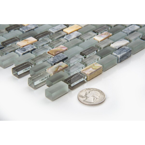 Andova Tiles ANDOVA TILES Tino 0.38" x 0.75" Natural Stone Mosaic Wall & Floor Tile - ANDTIN117