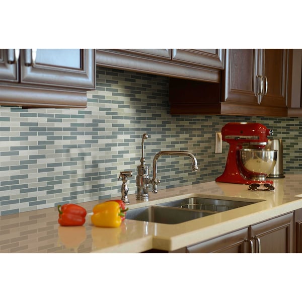 Msi Colosseo Azul 12 In. X 12 In. X 4 Mm Textured Stone Glass Mesh-Mounted Mosaic Tile, 20PK - ZOR-MD-0295