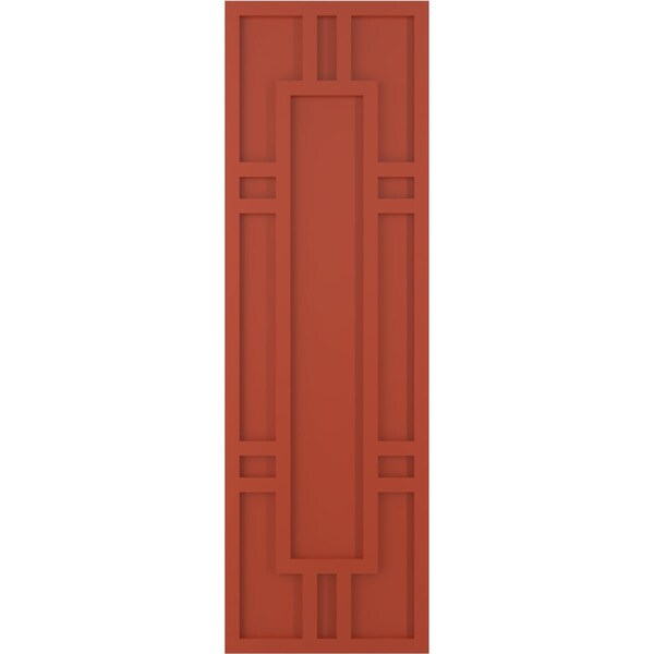 Ekena Millwork True Fit PVC Hastings Fixed Mount Shutters, Colorful Leaves, 15W x 29H, PR - TFP001HS15X029CL