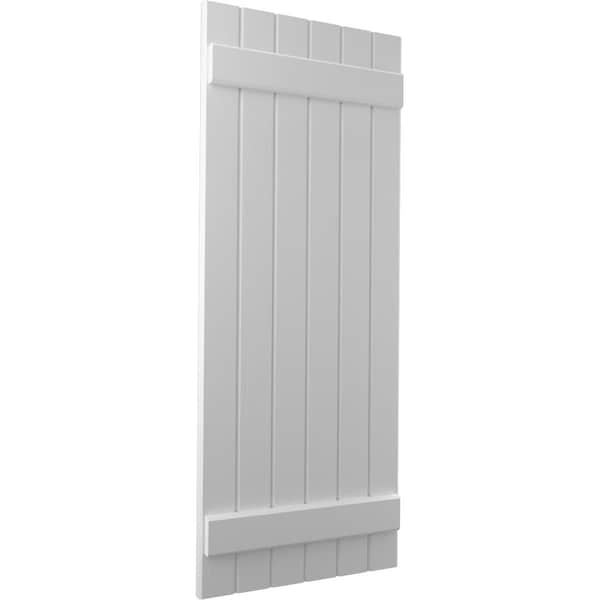 Ekena Millwork Americraft 6-Board (2 Batten) Exterior Real Wood Joined Board-n-Batten Shutters, ARW101BB621X75PRH - ARW101BB621X75PRH