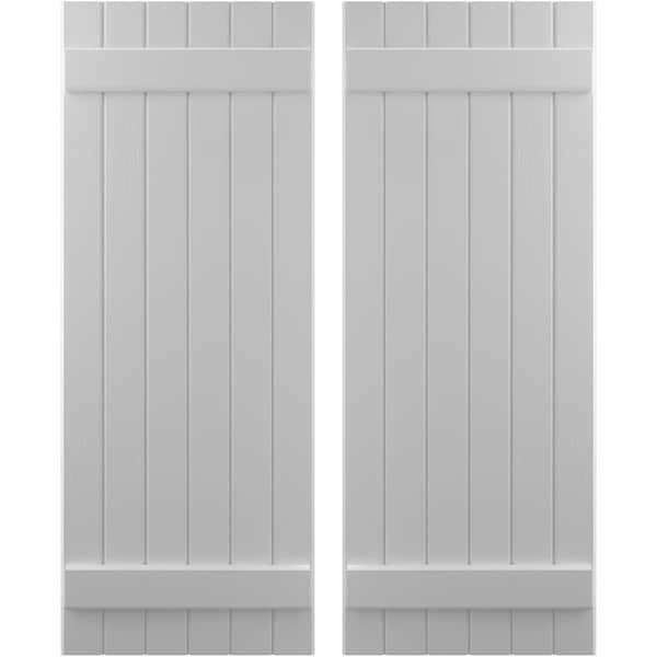 Ekena Millwork Americraft 6-Board (2 Batten) Exterior Real Wood Joined Board-n-Batten Shutters, ARW101BB621X75PRH - ARW101BB621X75PRH