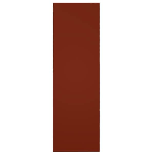 Ekena Millwork True Fit PVC Center Circle Arts & Crafts Fixed Mount Shutters, Pepper Red, 18W x 50H, PR - TFP001AC18X050MR