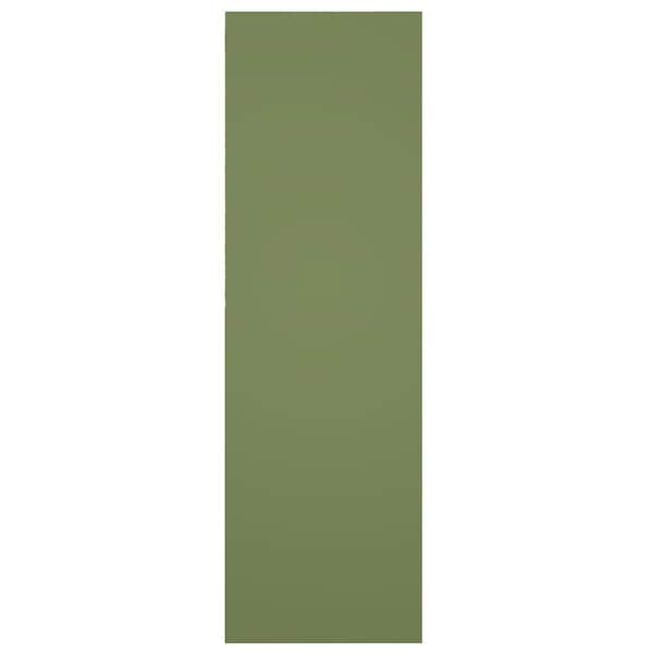 Ekena Millwork True Fit PVC Two Equal Panel Farmhouse Fixed Mount Shutters w/ Z-Bar, Moss Green , 12W x 28H, PR - TFP102FH12X028MG