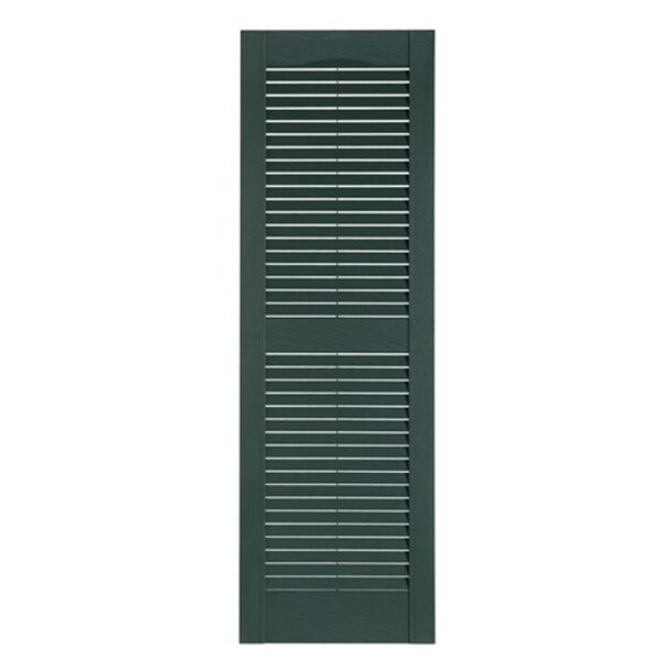 Designs-Done-Right Premier Louver Exterior Decorative Shutter, Heritage Green - 15 x 51 in. - DE114661