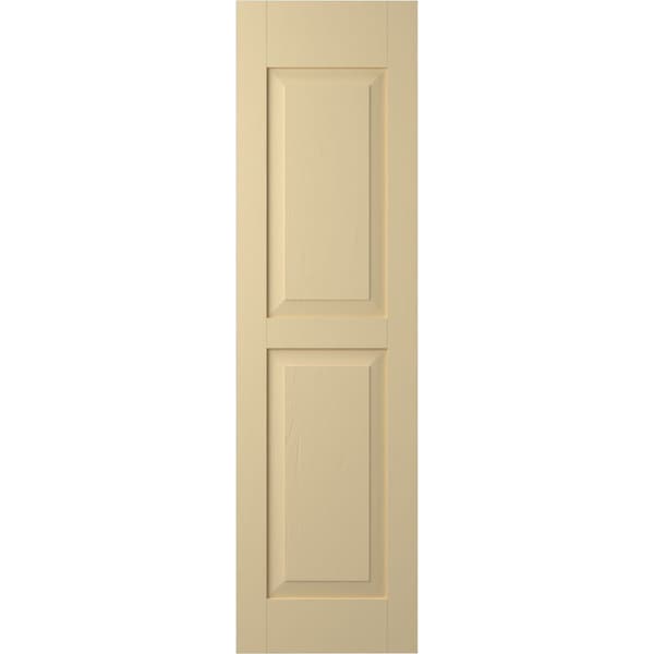 Ekena Millwork Americraft 2 Equal Flat Panel Exterior Real Wood Shutters, RW101FP18X66NTH, PR - RW101FP18X66NTH
