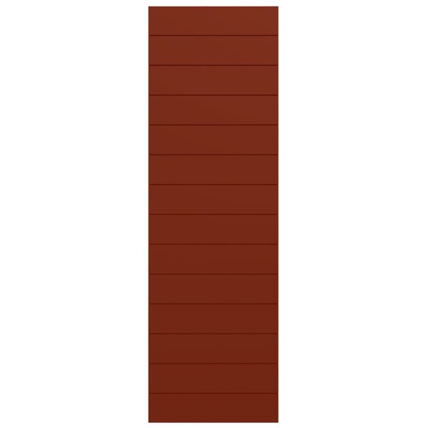 Ekena Millwork True Fit PVC Horizontal Slat Modern Style Fixed Mount Shutters, Pepper Red, 18W x 75H, PR - TFP001HZ18X075MR