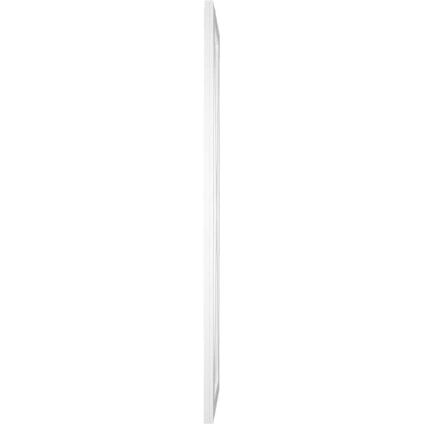 Ekena Millwork True Fit PVC Single X-Board Farmhouse Fixed Mount Shutters, White, 15W x 69H, PR - TFP001FH15X069WH
