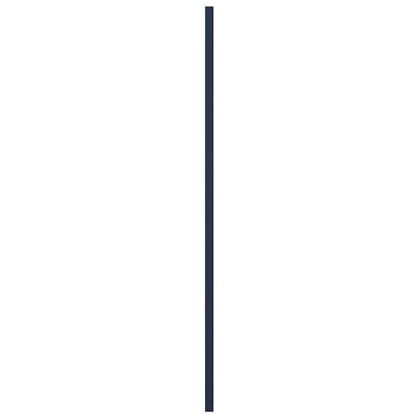 Ekena Millwork True Fit PVC Farmhouse/Flat Panel Combination Fixed Mount Shutters, Starless Night Blue, 18"W x 58"H - TFP101FC18X058OB