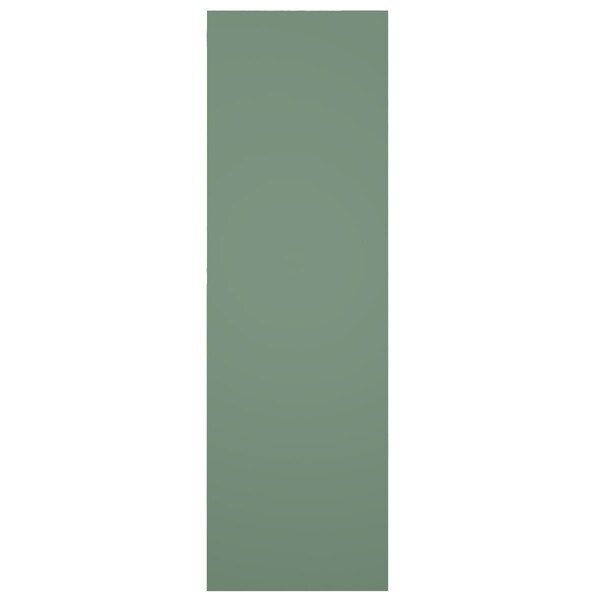 Ekena Millwork True Fit PVC Center Circle Arts & Crafts Fixed Mount Shutters, Track Green, 18W x 68H, PR - TFP001AC18X068TG