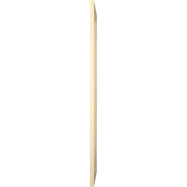 Ekena Millwork True Fit PVC San Carlos Mission Style Fixed Mount Shutters, Natural Twine, 15W x 75H, PR - TFP001SC15X075NT