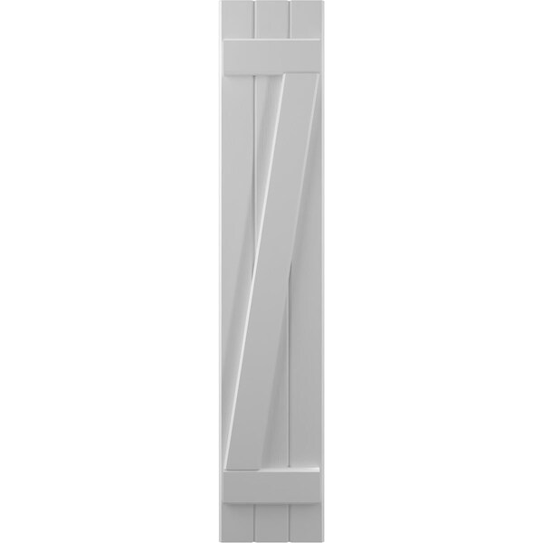 Ekena Millwork Americraft 3-Board (2 Batten) Wood Joined Board-n-Batten Shutters w/ Z-Bar, ARW102BB311X70PRH - ARW102BB311X70PRH