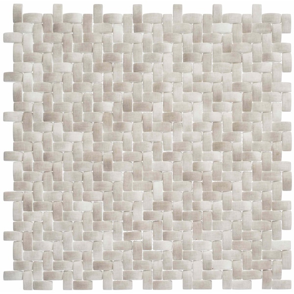 Andova Tiles ANDOVA TILES Comfort 0.37" x 0.87" Glass Herringbone / Chevron Mosaic Wall Tile - ANDCOM322