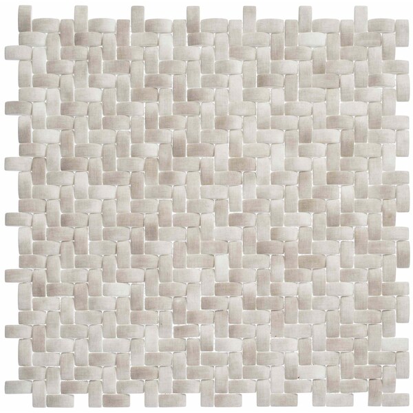 Andova Tiles ANDOVA TILES Comfort 0.37" x 0.87" Glass Herringbone / Chevron Mosaic Wall Tile - ANDCOM322