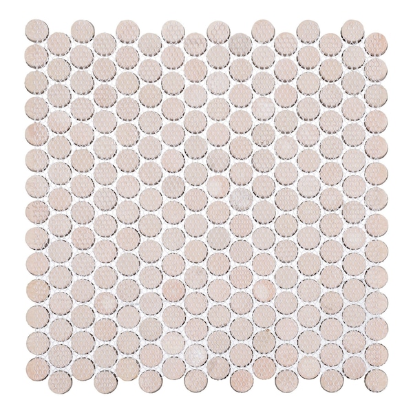 Andova Tiles SAMPLE Orb 075 x 075 Metal Penny Round Mosaic Tile - SAM-ANDORB252
