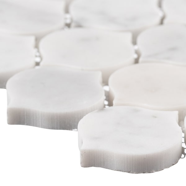 Andova Tiles SAMPLE Dayberry 15 x 15 Marble Arabesque Wall  Floor Mosaic Tile - SAM-ANDDAY141