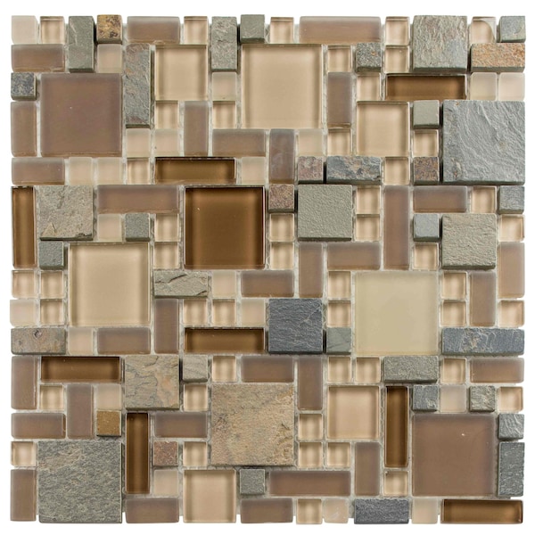 Andova Tiles SAMPLE- Straight Edge Glass Mosaic Tile - SAM-ANDWRI848