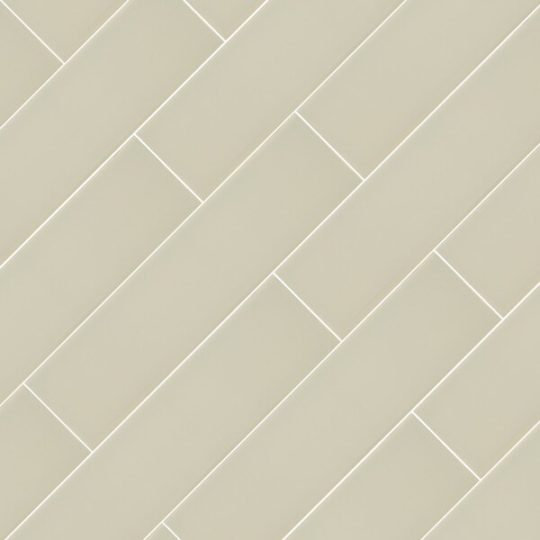 Msi Basix Gray 4 in. x 16 in. Matte Ceramic Subway Wall Tile, 25PK - ZOR-PT-0710