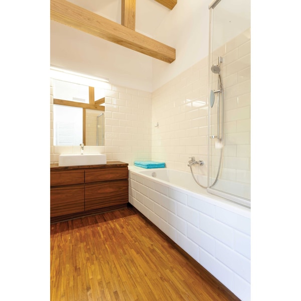 Msi White Glossy Bullnose SAMPLE Glazed Ceramic Wall Tile - ZOR-PT-TR-0166-SAM