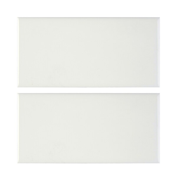 Msi White Glossy Bullnose SAMPLE Glazed Ceramic Wall Tile - ZOR-PT-TR-0166-SAM