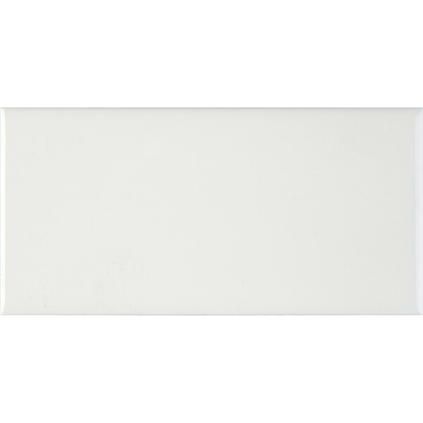 Msi White Glossy Bullnose SAMPLE Glazed Ceramic Wall Tile - ZOR-PT-TR-0166-SAM