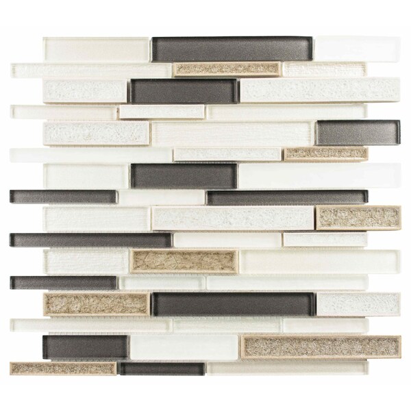 Andova Tiles SAMPLE Reign 2 x 025 Straight Edge Glass Mosaic Wall Tile - SAM-ANDREI530