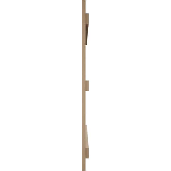 Ekena Millwork Rustic Four Board Joined Board-n-Batten Rough Sawn Faux Wood Shutters, 22W x 56H, PR - SHUBJS22X56RSPR