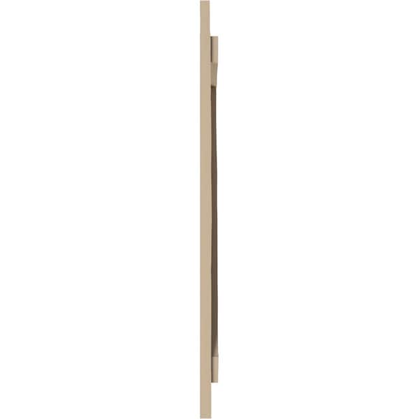 Ekena Millwork Rustic Three Board Joined Board-n-Batten Knotty Pine Faux Wood Shutters w/Z-Board, 16 1/2W x 74H, PR - SHUBJZ16X74KPPR