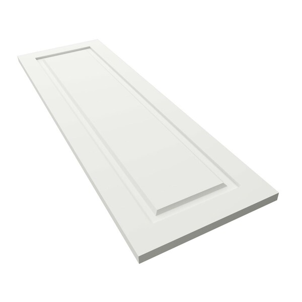 Ekena Millwork True Fit PVC, Single Raised Panel Shutters, Unfinished, 18W x 69H, PR - TFP001RP18X069UN