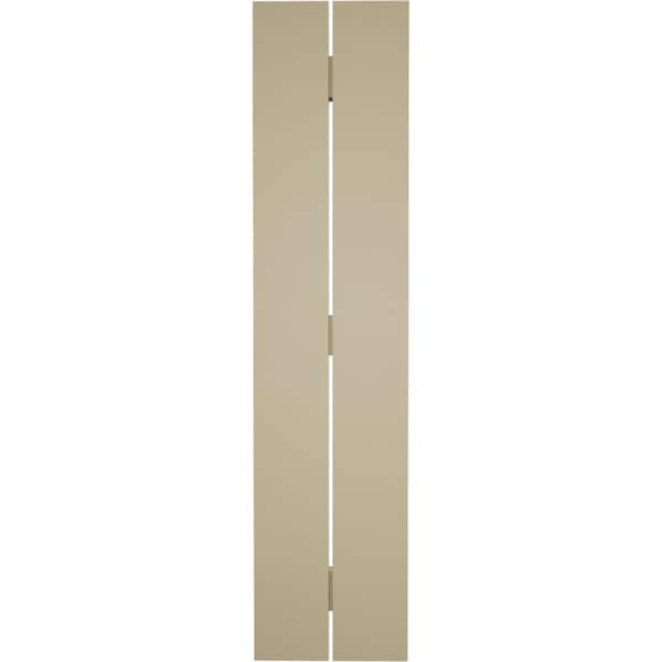 Ekena Millwork Rustic Two Board Spaced Board-n-Batten Rough Sawn Faux Wood Shutters, 11 1/2W x 60H, PR - SHUBSS11X60RSPR